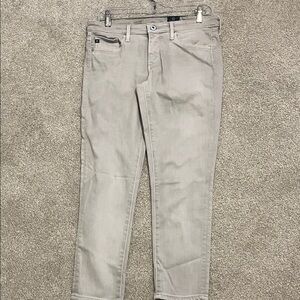 AG Adriano Goldschmied Soft Gray Slim Jeans